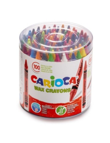 Crayons de cire pot 100 pièces