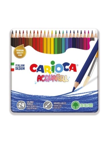 Crayons Aquarelles Boite 24 pièces