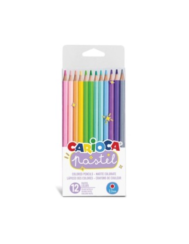 Crayons de couleur Pastel 12 pièces