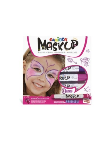 Stick maquillage Mask Up Princess 3 pièces