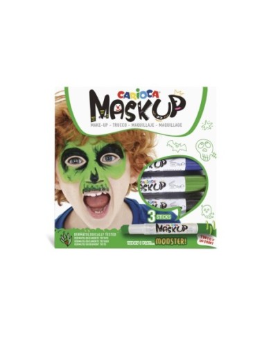 Stick maquillage Mask Up Monsters 3 pièces