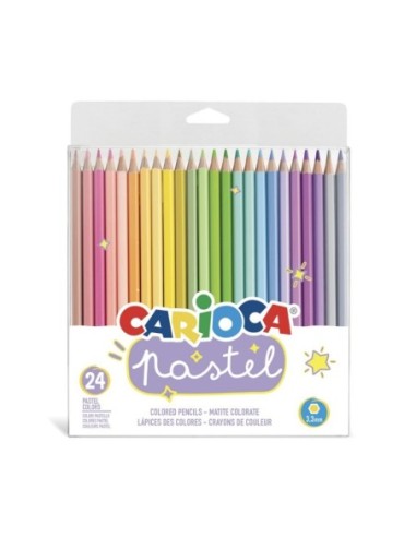 Crayons de couleur Pastel 24 pièces