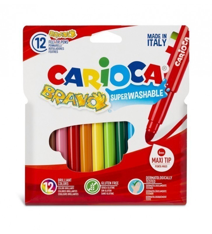 Crayons Aquarelles boite 12 pièces-Carioca Tunisie