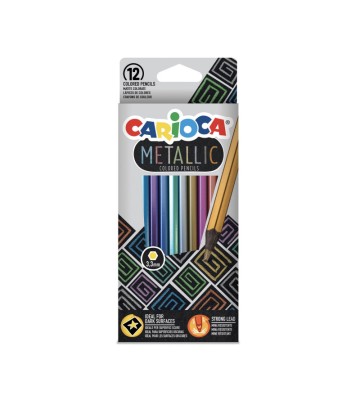 Crayons Metallic 12 pièces