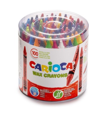 Crayons de cire pot 100 pièces