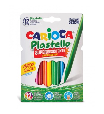 Crayons Plastello 12 pièces